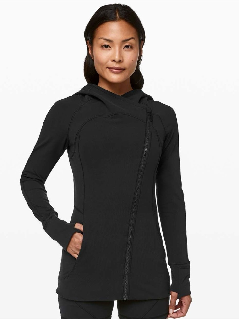 Lululemon Every Journey Jacket 8 Black Full Zip Athleisure Sporty Gorpcore
